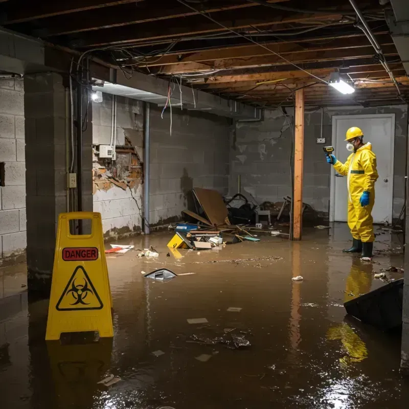 Flooded Basement Electrical Hazard in Bend, OR Property