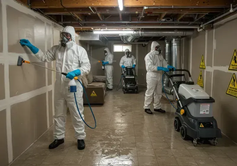 Basement Moisture Removal and Structural Drying process in Bend, OR